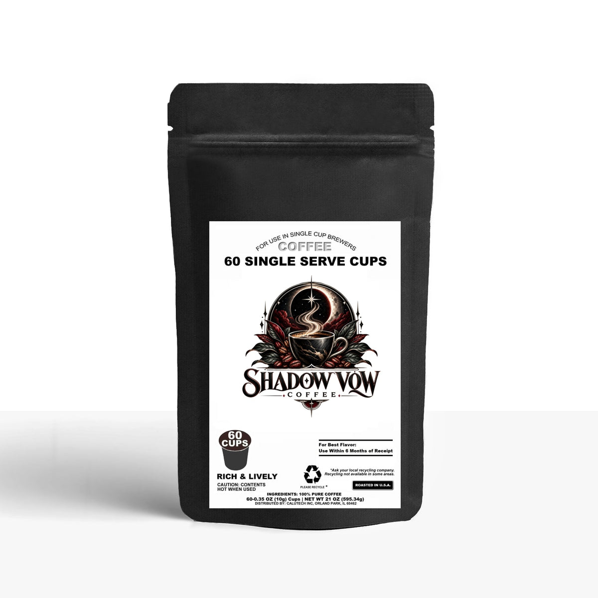 60 Pack Single Serve Coffee Capsules